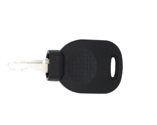 Key 014607 isolated on white background – top view